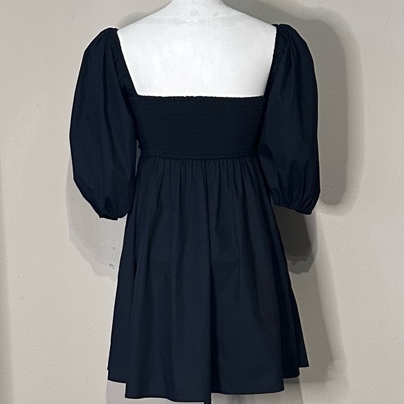 Abercrombie & Fitch | Emerson rushed puff sleeve poplin mini dress - Picture 8 of 10